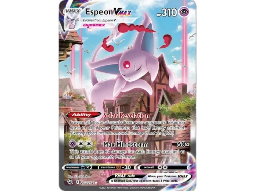 Espeon Vmax 2021 Pokémon Scarlet & Violet Fusion Strike Ultra Rare Vmax 270/264 Ungraded