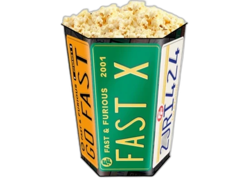 Fast and Furious Anniversary Hexagon Tin with Lid Popcorn Bucket