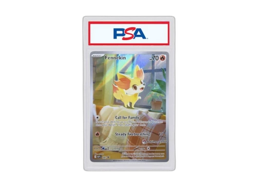 Fennekin 2026 Pokémon Mega Evolution Chaos Rising Fennekin Promo Pokemon Center Stamped (PSA or BGS Graded)