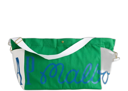Gap x Malbon Logo Canvas Cooler Bag Green Heath