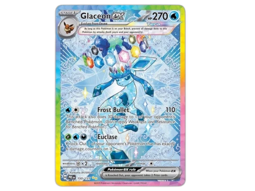 Glaceon ex 2025 Pokémon Scarlet & Violet Prismatic Evolutions Special Illustration Rare 150/131 Ungraded