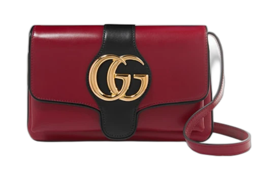 Gucci Arli Shoulder Bag Two Tone Small Red