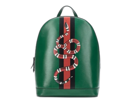 Gucci Backpack Web Kingsnake Print Green