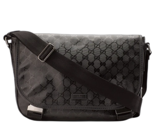Gucci Buckle Messenger GG Imprime Black
