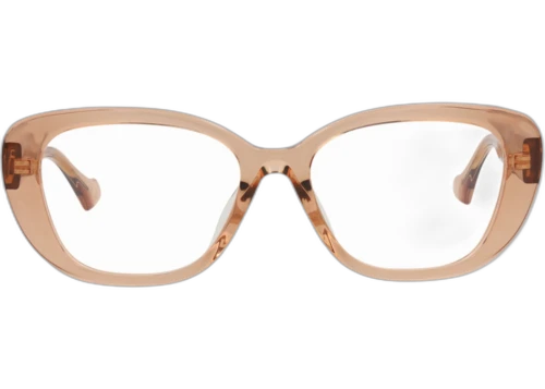 Gucci Cat Eye Frame Recycled Acetate Optical Frames GG1559OK-30014940-003 Brown Brown Transparent