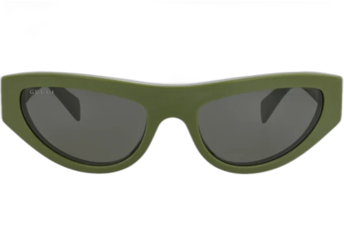 Gucci Cat Eye Frame Recycled Acetate Sunglasses GG1919S-30016531-012 Green Green Grey
