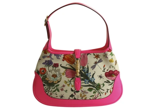 Gucci Flora Shoulder Bag Medium Pink Multicolor