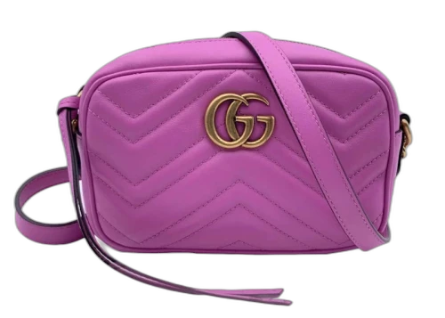 Gucci GG Marmont Mini Shoulder Bag Pink