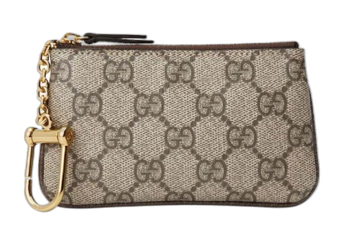 Gucci GG Supreme Canvas Ophidia Key Case Beige/Ebony