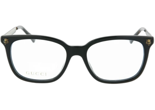 Gucci Round Frame Optical Frames GG0218O-30001793-001 Black Gold