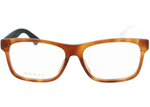 Gucci Square Frame Optical Glasses GG0176OA-30001718-003 Havana Black