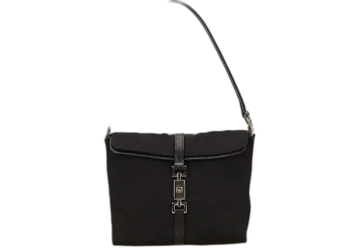 Gucci Jackie Nylon Shoulder Black