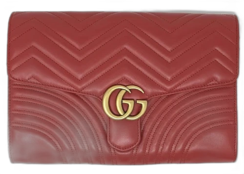 Gucci Marmont GG Clutch Matelasse Hibiscus Red