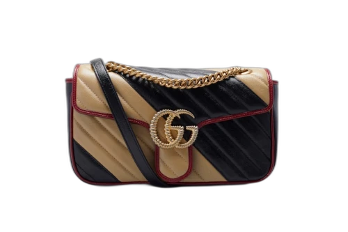 Gucci GG Marmont Shoulder Bag Diagonal Matelasse Small Beige/Black
