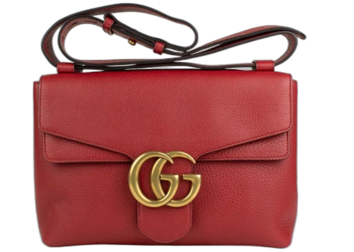Gucci Marmont Shoulder Bag GG Red