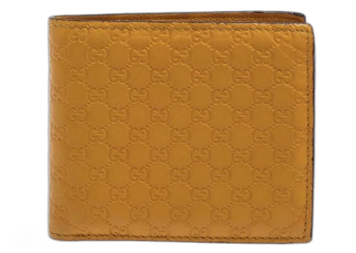 Gucci Microguccissima Bi-Fold Wallet Mustard Yellow