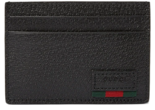 Gucci Money Clip Card Case Web Black