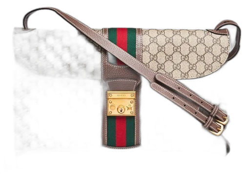 Gucci Padlock Messenger GG Supreme Web Beige/Ebony
