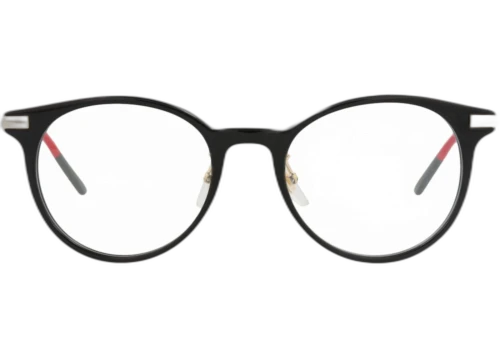 Gucci Round Frame Acetate Optical Frames GG1199OA-30013456-001 Black Gold Transparent