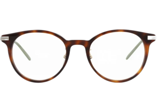 Gucci Round Frame Acetate Optical Frames GG1199OA-30013456-003 Havana Gold Transparent
