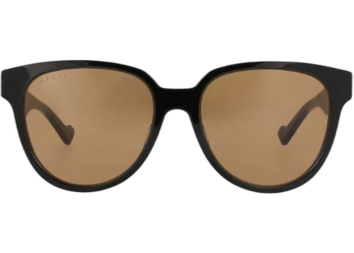 Gucci Round Frame Acetate Sunglasses GG0960SA-30011158-003 Black Black Brown