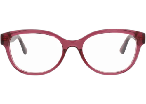 Gucci Round Frame Injection Optical Frames GG1115O-30012909-002 Burgundy Burgundy Transparent