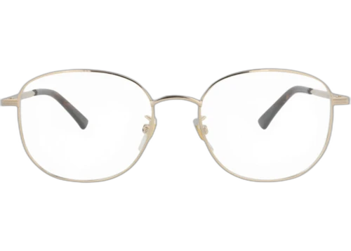 Gucci Round Frame Metal Optical Frames GG0838OK-30009516-002 Gold Gold Transparent