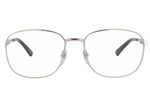 Gucci Round Frame Metal Optical Frames GG1225O-30013482-001 Silver Silver Transparent