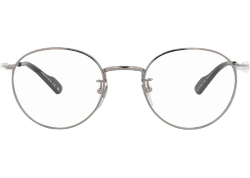 Gucci Round Frame Metal Optical Frames GG1613OJ-30014915-003 Ruthenium Ruthenium Transparent