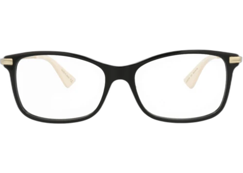 Gucci Square Frame Acetate Optical Frames GG0513O-30007656-001 Black Gold Transparent