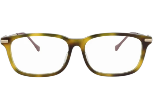 Gucci Square Frame Acetate Optical Frames GG0886OA-30010345-002 Havana Gold Transparent