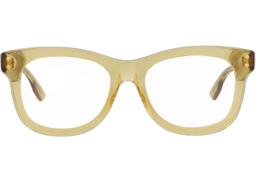 Gucci Square Frame Acetate Optical Frames GG1086O-30013037-006 Yellow Yellow Transparent