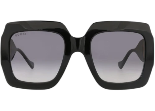 Gucci Square Frame Injection Sunglasses GG1022S-30011773-006 Black Black Grey
