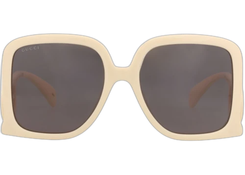 Gucci Square Frame Injection Sunglasses GG1326S-30013845-009 Ivory Ivory Grey