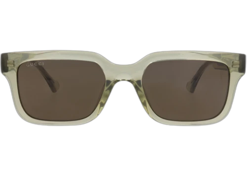 Gucci Square Frame Injection Sunglasses GG1732SK-30015541-003 Green Green Brown