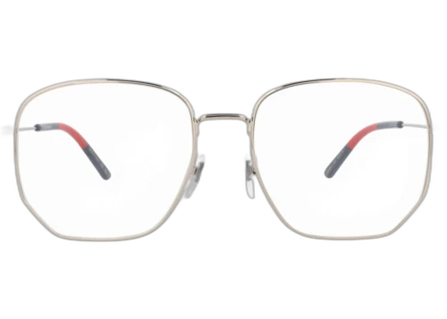 Gucci Square Frame Metal Optical Frames GG0396O-30005987-003 Gold Gold Transparent