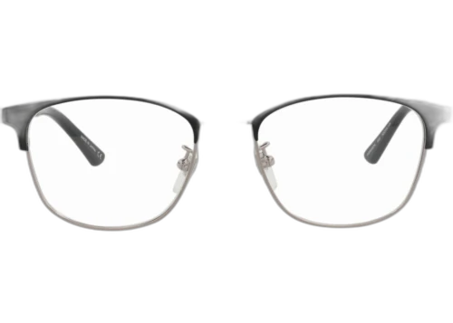 Gucci Square Frame Metal Optical Frames GG0609OK-30008217-002 Black Ruthenium Transparent