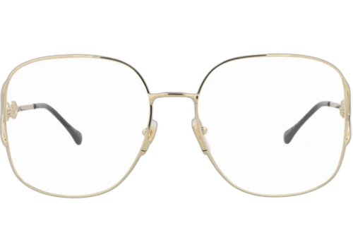 Gucci Square Frame Metal Optical Frames GG1019O-30011810-001 Gold Gold Transparent