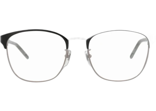 Gucci Square Frame Metal Optical Frames GG1231OA-30013493-003 Ruthenium Grey Transparent