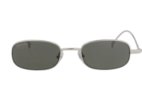 Gucci Square Frame Metal Sunglasses GG1648S-30015326-008 Silver Silver Grey