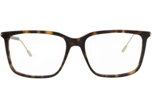 Gucci Square Frame Recycled Acetate Optical Frames GG1273O-30013952-002 Havana Gold Transparent