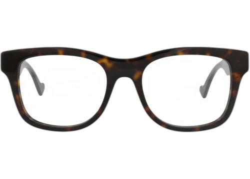Gucci Square Frame Recycled Acetate Optical Frames GG1332O-30013905-005 Havana Havana Transparent