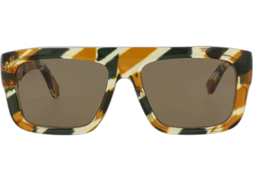Gucci Square Frame Recycled Acetate Sunglasses GG1461S-30014461-003 Havana Havana Brown