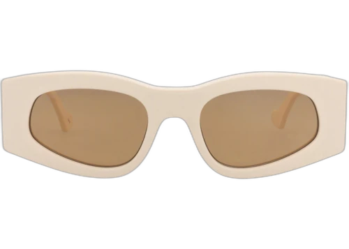 Gucci Square Frame Recycled Acetate Sunglasses GG1754S-30015450-003 Ivory Ivory Brown