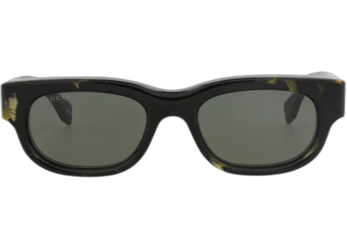 Gucci Square Frame Recycled Acetate Sunglasses GG1910S-30016073-001 Black Black Grey