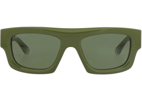Gucci Square Frame Recycled Acetate Sunglasses GG1926S-30016669-012 Green Green Green