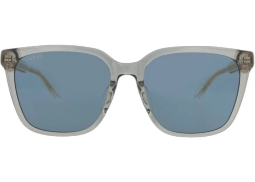 Gucci Square Frame Sunglasses GG1121SA-30013009-002 Grey Crystal Blue
