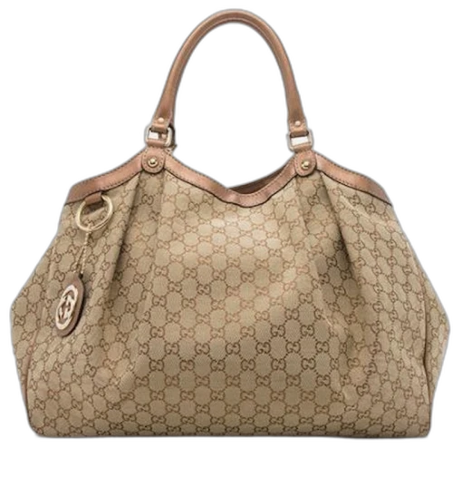 Gucci Sukey Tote GG Large Brown
