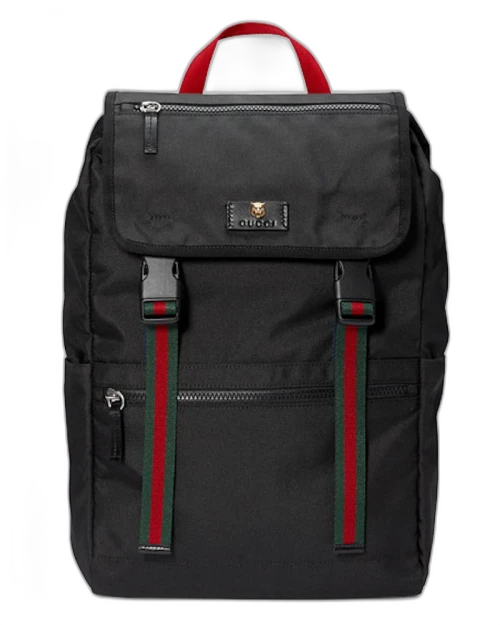 Gucci Technical Backpack Web Black