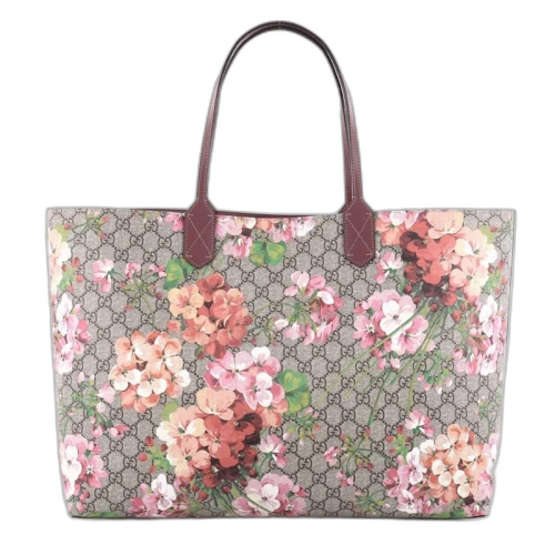 Gucci Reversible Tote GG Blooms Large Antique Rose